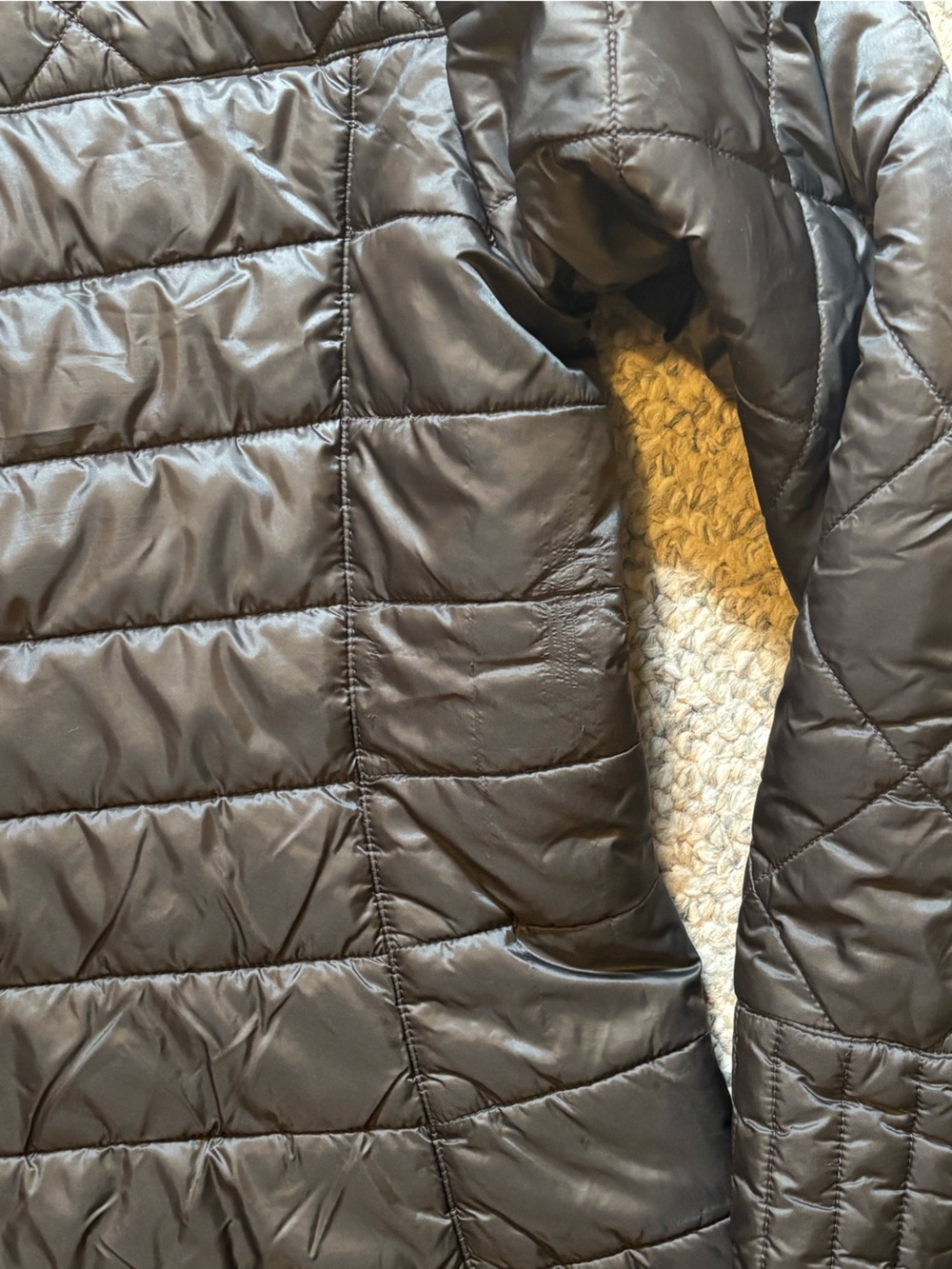 Patagonia Black Quilted Long Insulated Puffer Jacket - Picture 7 of 8